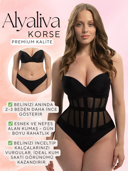 Alyaliva® Görünmez Toparlayıcı Korse – Kum Saati Etkisi ile Anında İncel